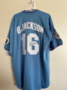 Bo Jackson signed Kansas City Royals autographed Mitchell Ness jersey wCOA XXL 1